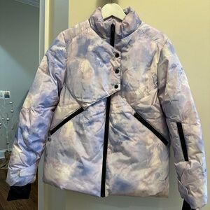 Zara Kids Lavender and Black Waterproof Winter Jacket